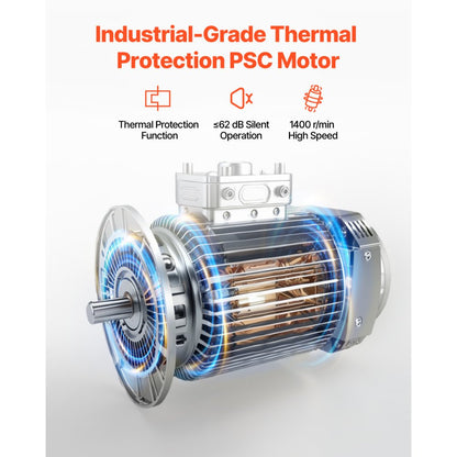 BT-HIF20B - 43.5"-54.3" Adjustable Industrial Fan with 5400 CFM Airflow