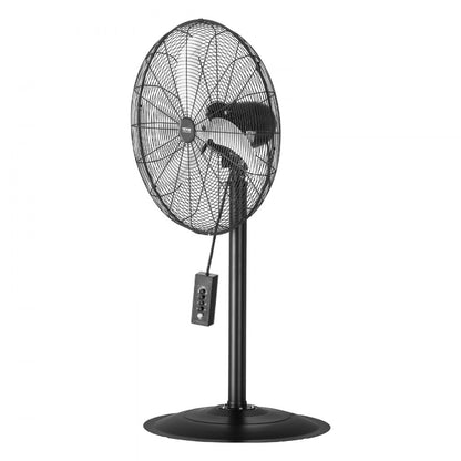 BT-HIF24B - 24" Adjustable Metal Oscillating Fan with 3-Speed Quiet Motor