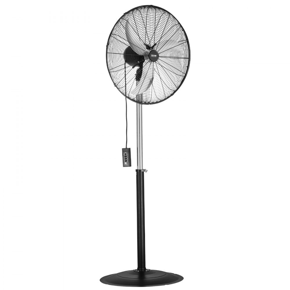 BT-HIF24B - 24" Adjustable Metal Oscillating Fan with 3-Speed Quiet Motor