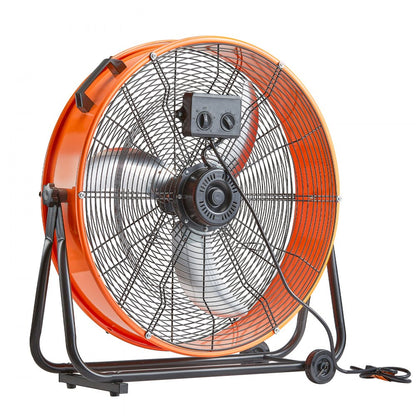 HIFANXDRUM2401 - 24" High Velocity Fan with Infinite Speed & Easy Mobility