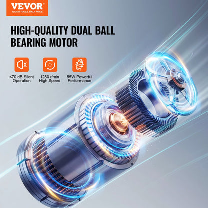 FS-40M - 16-Inch Adjustable Metal Pedestal Fan with Powerful 55W Motor