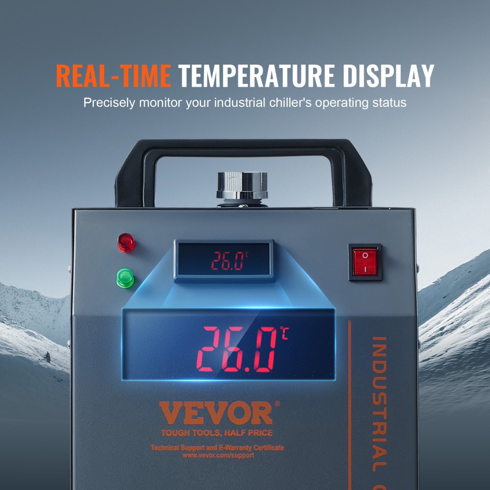 CW3000 - 80W Industrial Water Chiller for Laser Engraving, 12L Capacity