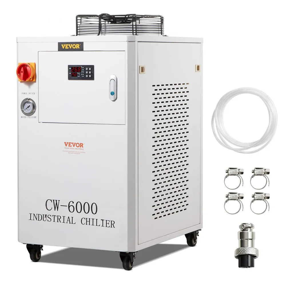CW6000 - 1500W Industrial Water Chiller for Laser Cooling, Fast Temp Control