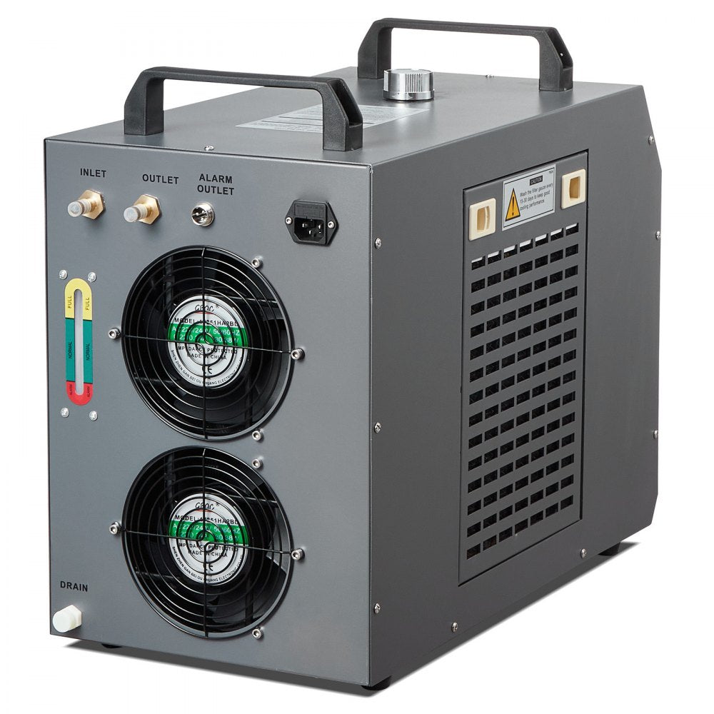 CW5200 - Compact 7L Water Chiller for CO2 Lasers, Quiet Operation