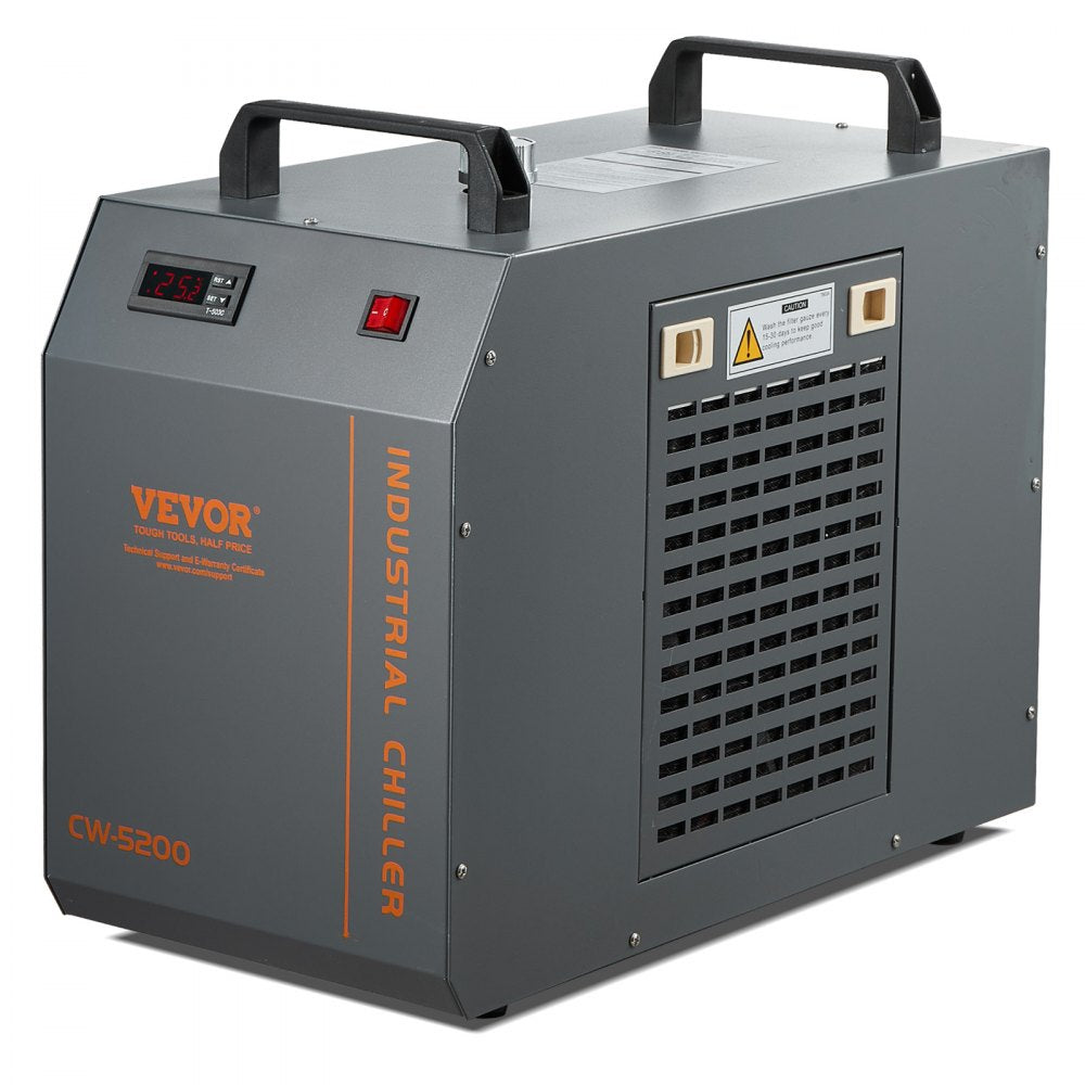 CW5200 - Compact 7L Water Chiller for CO2 Lasers, Quiet Operation