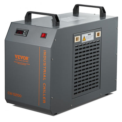CW5200 - Compact 7L Water Chiller for CO2 Lasers, Quiet Operation