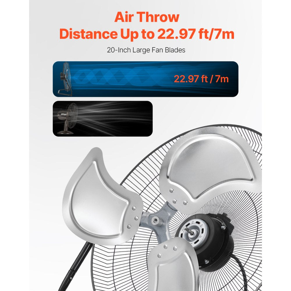 HIFANXFLOOR20 - 20” Industrial Floor Fan with 4800 CFM Airflow