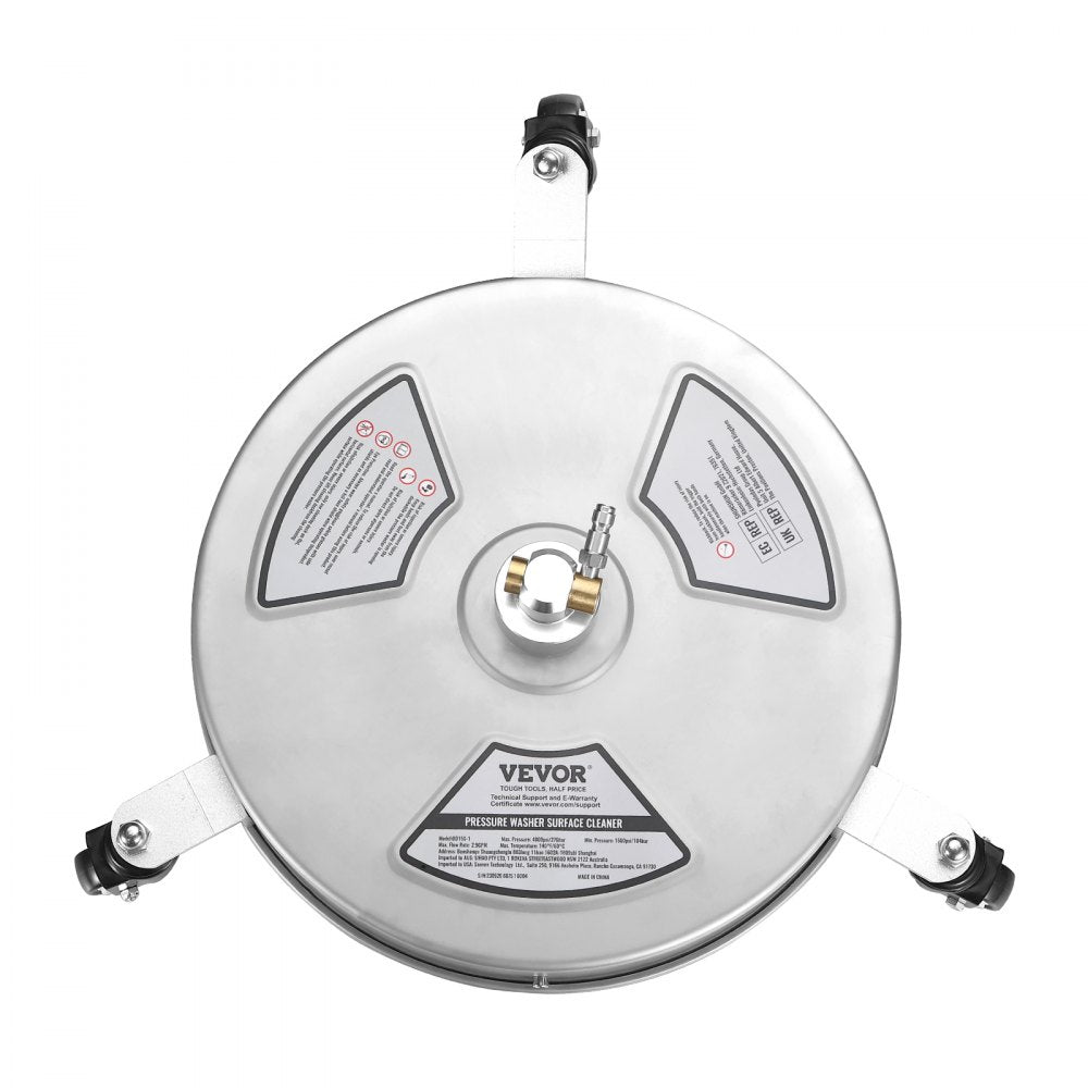 DD15S-1 - 15" Stainless Steel Surface Cleaner for 4000 PSI Pressure Washers