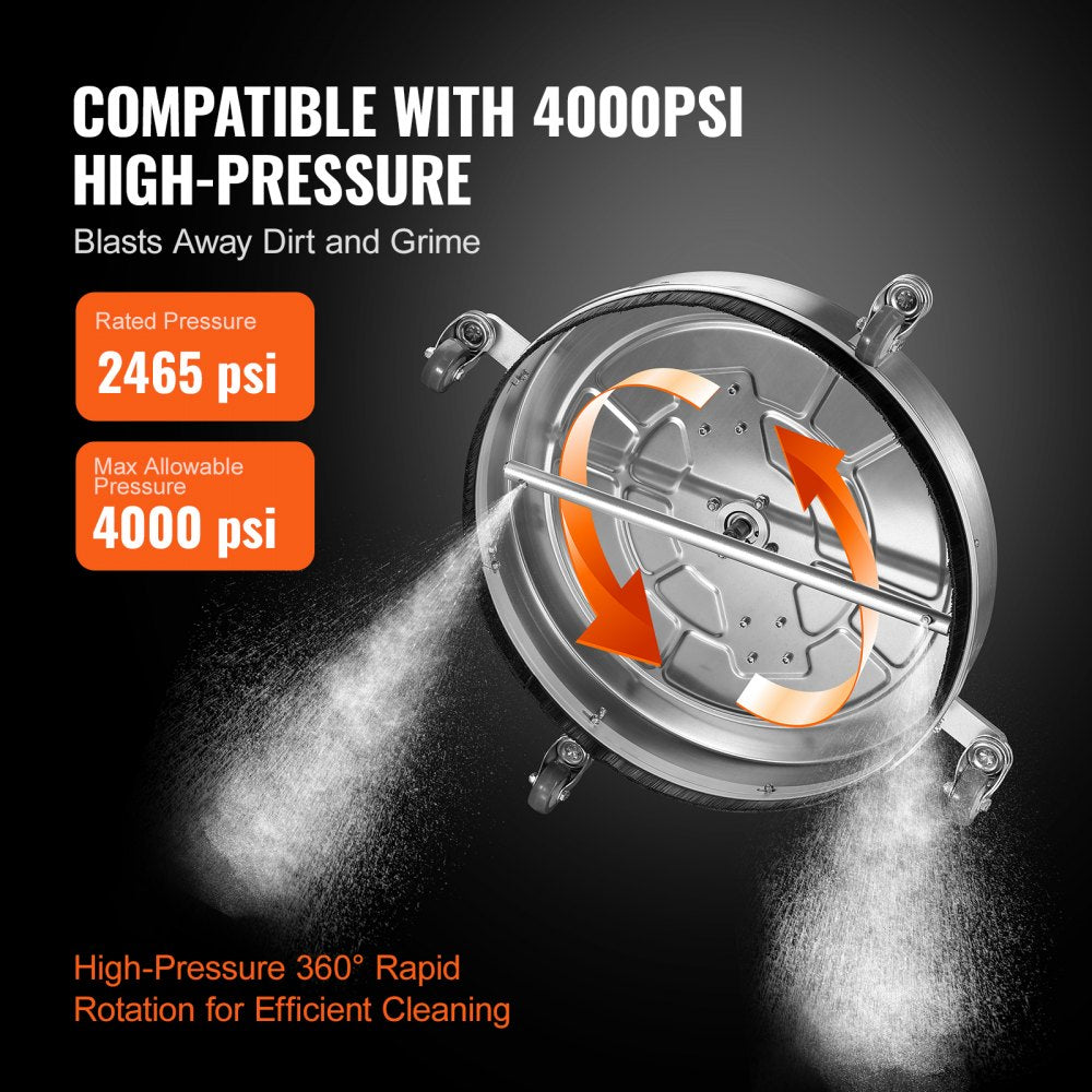 BS24S - 24" Stainless Steel Pressure Washer Cleaner for Efficient Outdoor Use