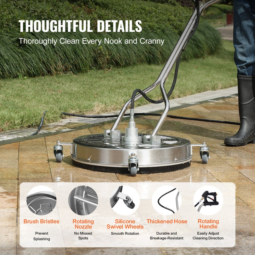 BS24S - 24" Stainless Steel Pressure Washer Cleaner for Efficient Outdoor Use