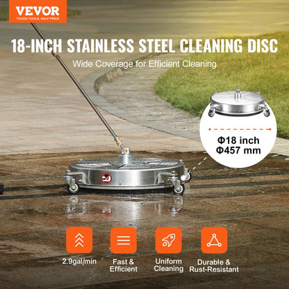 BS18S - 18" Pressure Washer Surface Cleaner with 4000 PSI Power