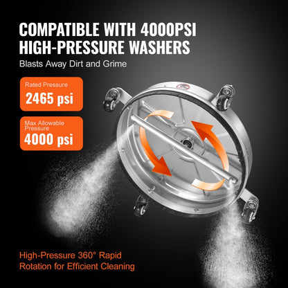 BS18S - 18" Pressure Washer Surface Cleaner with 4000 PSI Power
