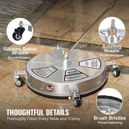 BS18S - 18" Pressure Washer Surface Cleaner with 4000 PSI Power