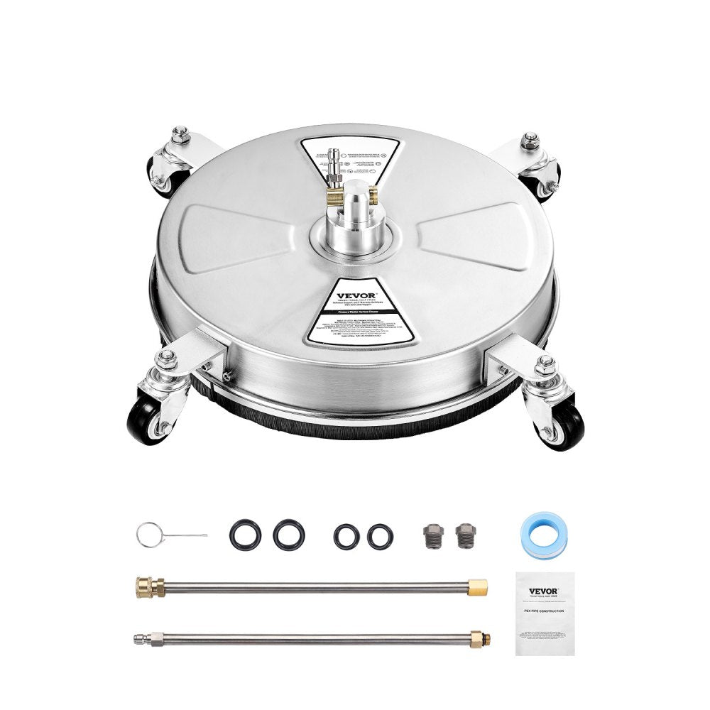 QD-XDP10 - 16.5" Stainless Steel Surface Cleaner with 4 Wheels