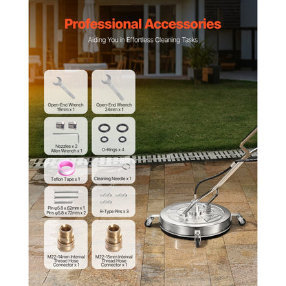 QD-XDP03 - 24" Surface Cleaner for Quick and Efficient Pressure Washing