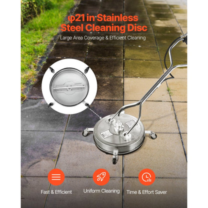 QD-XDP01 - 21" Pressure Washer Surface Cleaner for Efficient Large Area Cleaning