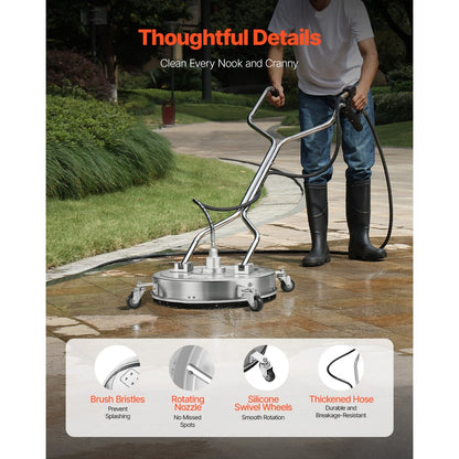 QD-XDP01 - 21" Pressure Washer Surface Cleaner for Efficient Large Area Cleaning