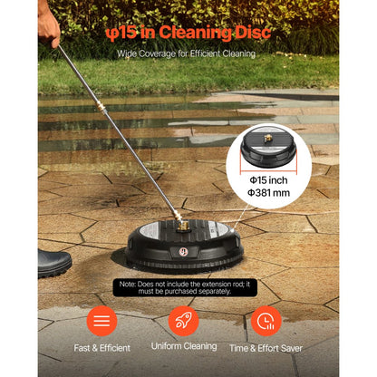 QD-XDP06 - 15" Pressure Washer Surface Cleaner for Efficient Cleaning