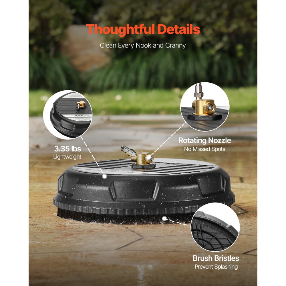 QD-XDP06 - 15" Pressure Washer Surface Cleaner for Efficient Cleaning