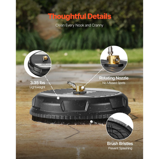 QD-XDP06 - 15" Pressure Washer Surface Cleaner for Efficient Cleaning
