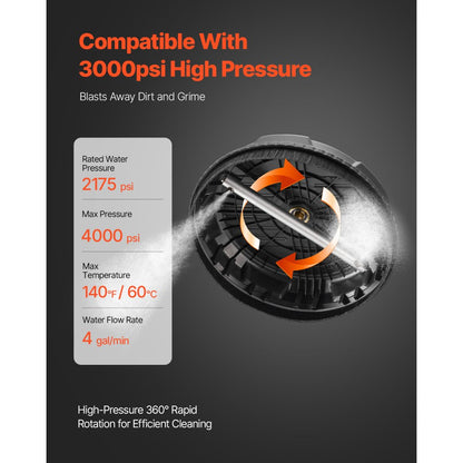 QD-XDP06-L - Efficient Surface Cleaner for Quick, Large Area Pressure Washing