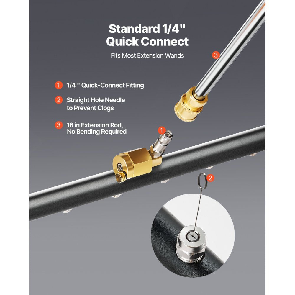 QD-QXQ03 - 24" Heavy-Duty Pressure Washer Surface Cleaner with 7 Nozzles