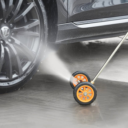 QD-QXQ01 - 16" Efficient Undercarriage Cleaner with 2 Wheels and Wands