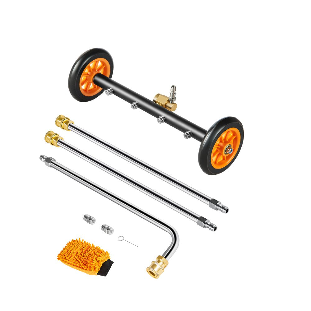 QD-QXQ01 - 16" Efficient Undercarriage Cleaner with 2 Wheels and Wands