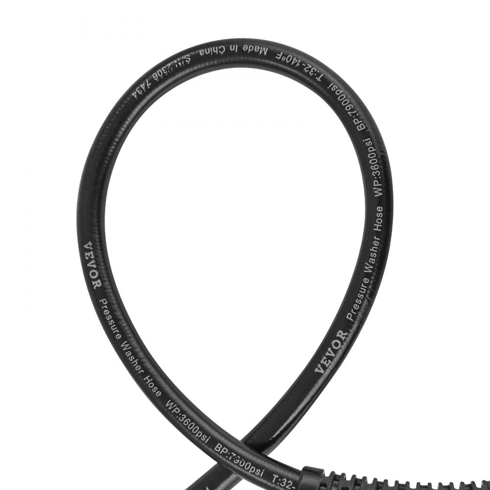 1/4" PVC Hose-50ft-6 set - Durable Kink-Free Pressure Washer Hose with M22-14mm Connector