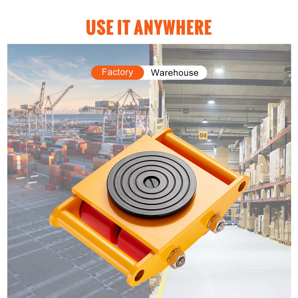 GYZU-6T - Heavy-Duty Skate Dolly for 13,200 lbs Industrial Equipment Movement