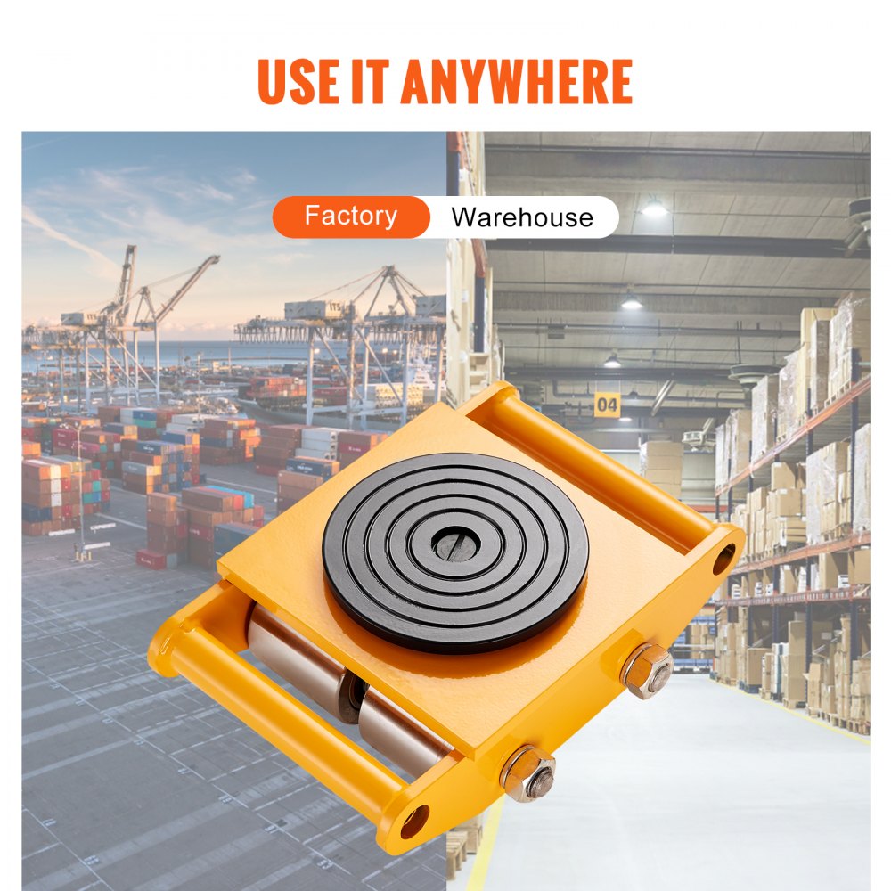 GYZG-6T*4 - Heavy-Duty Carbon Steel Dolly for Loads Up to 26,455 lbs