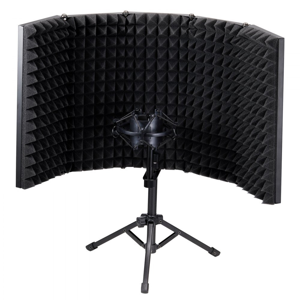 AK-V2 - Portable 5-Panel Microphone Isolation Shield for Home Recording