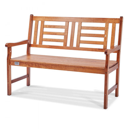 YQ-128 - 48" Solid Wood Outdoor Bench, 700 lbs Capacity, Quick Assembly