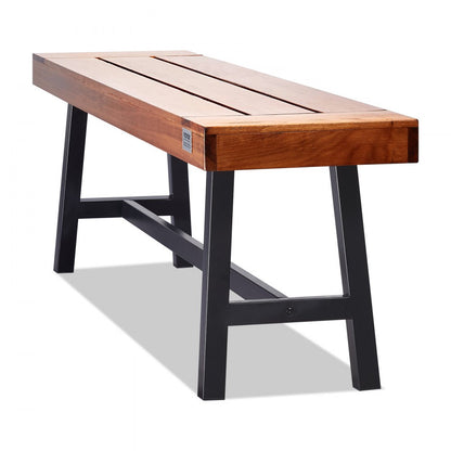 YQ-HC4003 - 63" Solid Wood Outdoor Bench, Holds 500 lbs, Easy Assembly