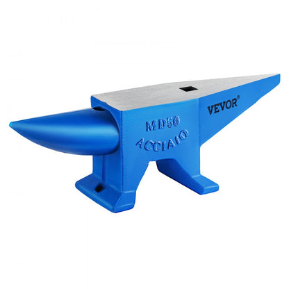 010636870210 - 110 lbs Steel Anvil with Dual Horns and Punching Holes