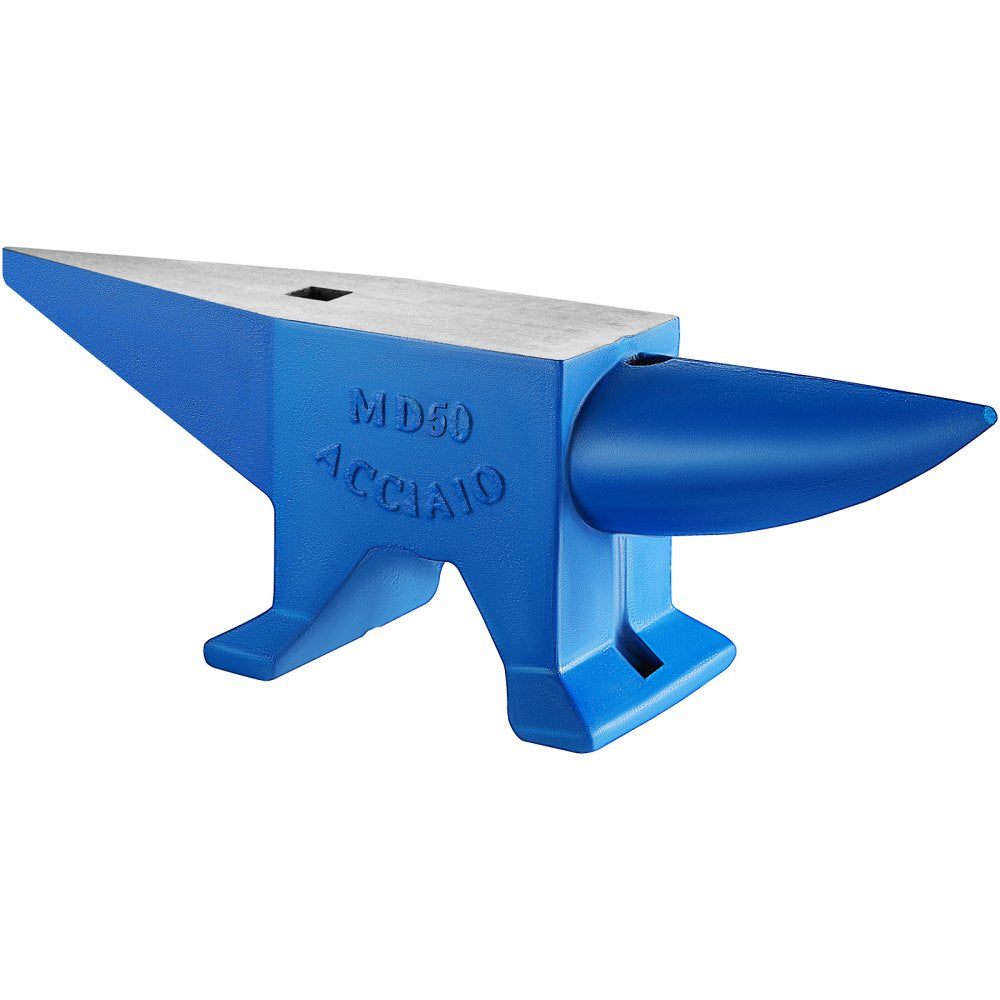 010636870210 - 110 lbs Steel Anvil with Dual Horns and Punching Holes