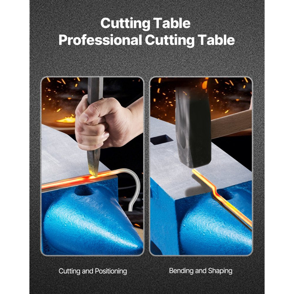 010573786103 - Durable 132Lbs Cast Steel Single Horn Anvil for Metalworking