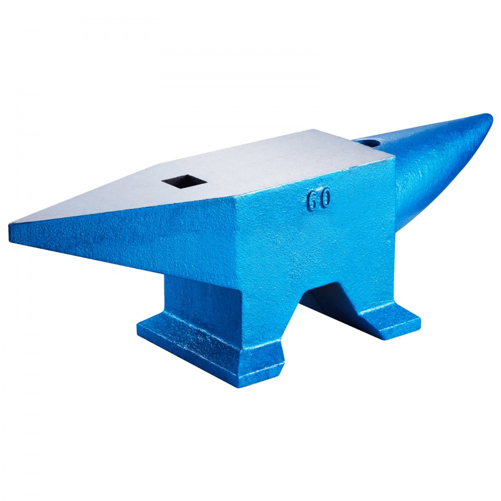 010573786103 - Durable 132Lbs Cast Steel Single Horn Anvil for Metalworking