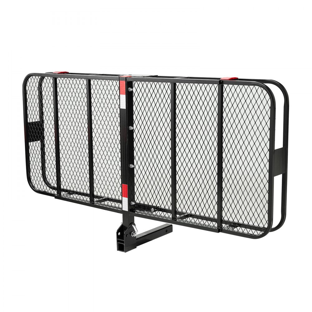 GJ0085 - 70x30 Heavy-Duty Hitch Cargo Carrier with Ratchet Straps