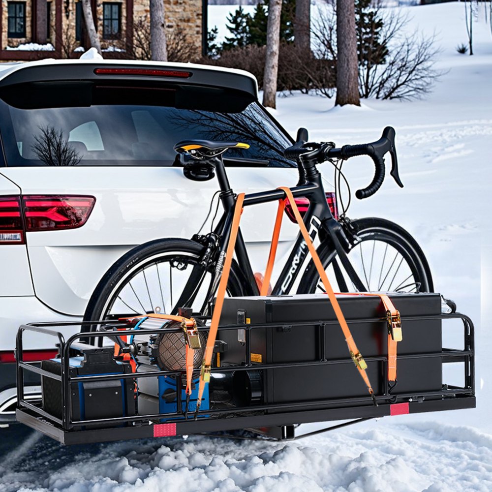 GJ0019 - 60x24" Heavy-Duty Hitch Cargo Carrier with Waterproof Bag