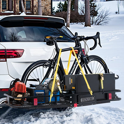 GJ0084 - 500 lbs Heavy-Duty Hitch Cargo Carrier with Waterproof Bag