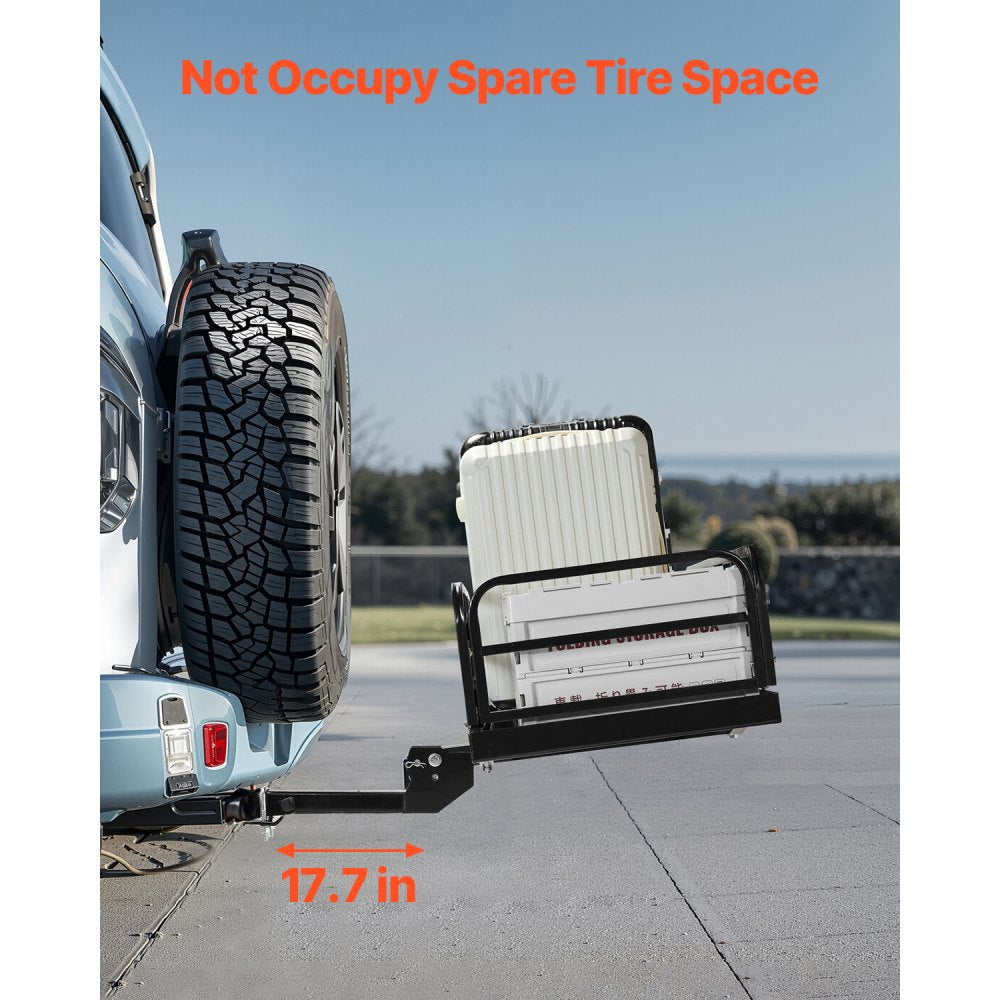 JAWJCP10079 - Durable 2" Hitch Cargo Carrier, 500lbs Capacity, Easy Install