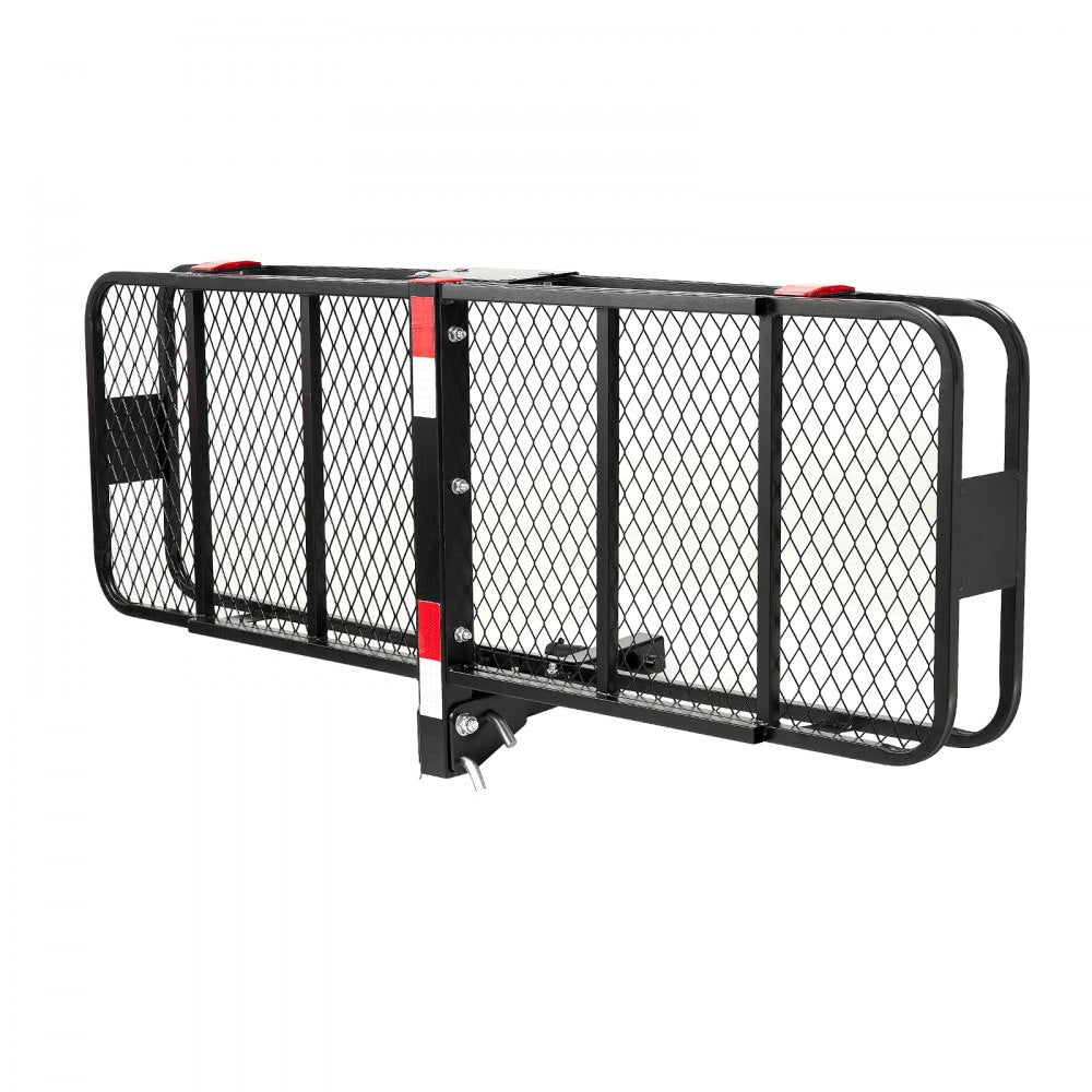 GJ0083 - 60x20" Heavy-Duty Folding Hitch Cargo Carrier with Accessories