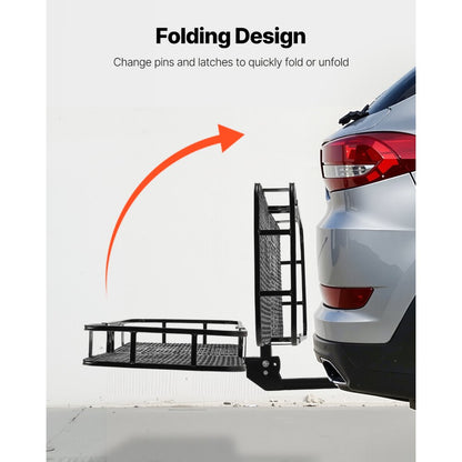 JAWJCP10078 - Heavy-Duty 500lbs Hitch Cargo Carrier with Waterproof Bag