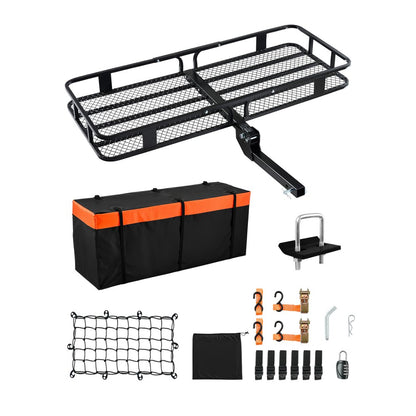 JAWJCP10078 - Heavy-Duty 500lbs Hitch Cargo Carrier with Waterproof Bag