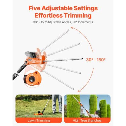 M0E-19ET-510 - 20" Telescoping Cordless Hedge Trimmer with 1200RPM Motor