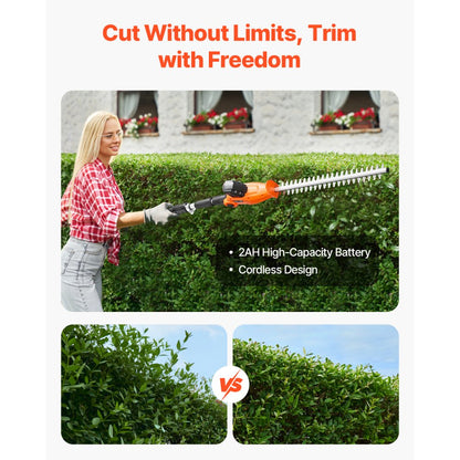 M0E-19ET-510 - 20" Telescoping Cordless Hedge Trimmer with 1200RPM Motor
