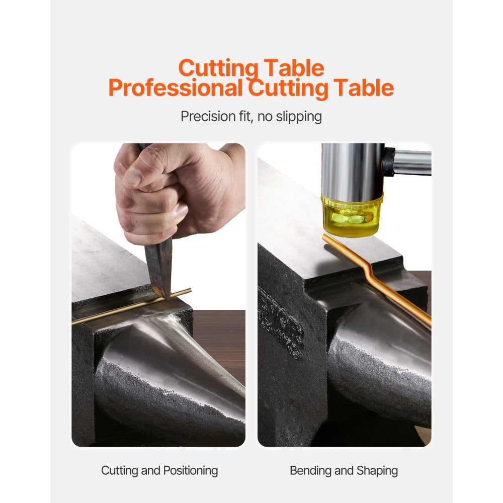 GZJ24 - Durable 25lbs Cast Steel Anvil, 12.3x2.5in Forging Surface