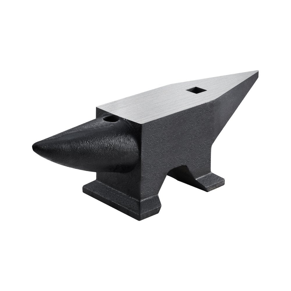 132BLACK - Durable 132 lbs Cast Iron Anvil for Metalworking and Forging
