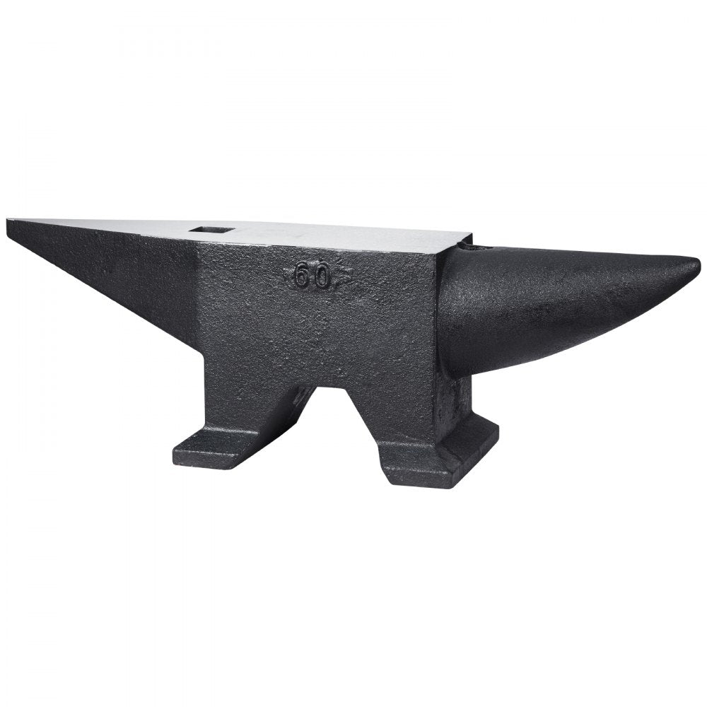 132BLACK - Durable 132 lbs Cast Iron Anvil for Metalworking and Forging